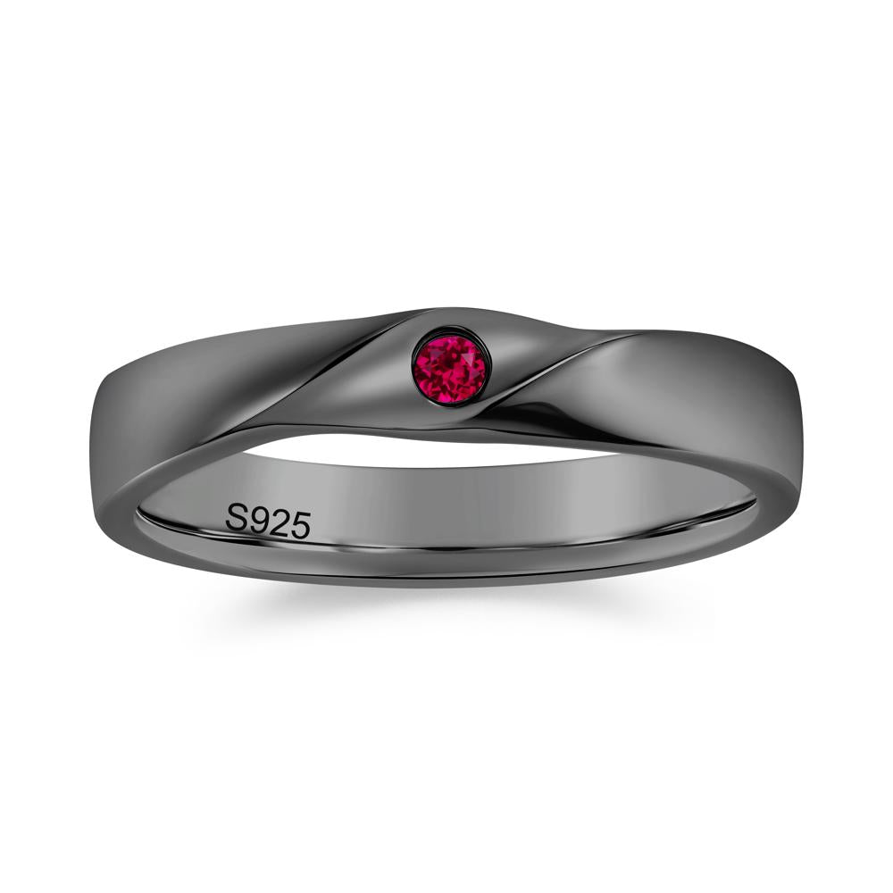 Petite Amethyst Twisted Ring - LUO Jewelry #gemstone_Ruby