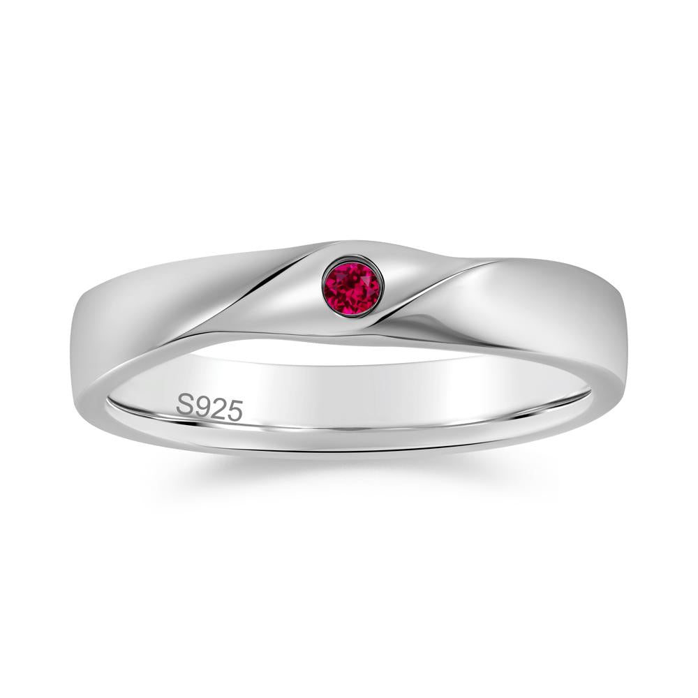 Petite Amethyst Twisted Ring - LUO Jewelry #gemstone_Ruby