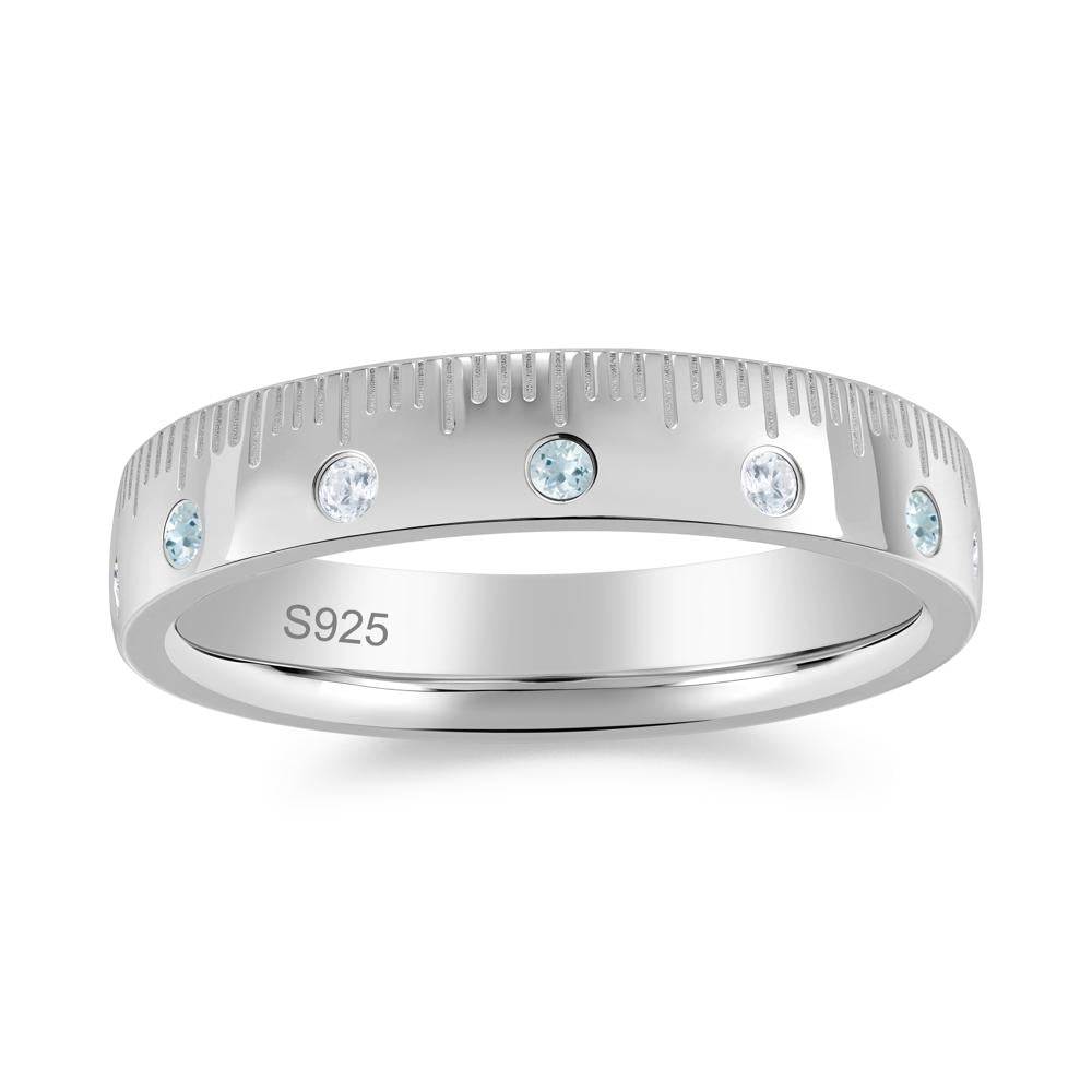 Emerald and Cubic Zirconia Ring Graduation Gift for Women - LUO Jewelry #gemstone_Aquamarine and Cubic Zirconia