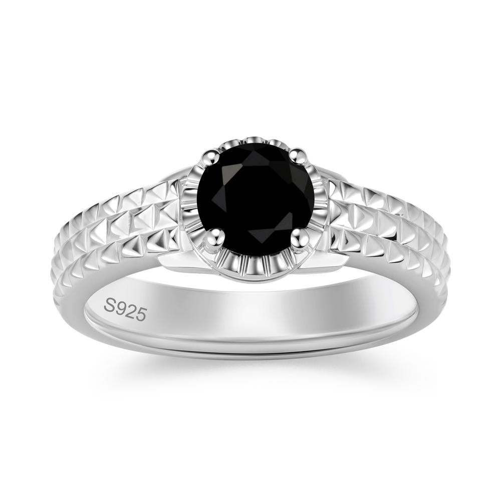 Garnet Statement Unisex Ring - LUO Jewelry #gemstone_Black Spinel