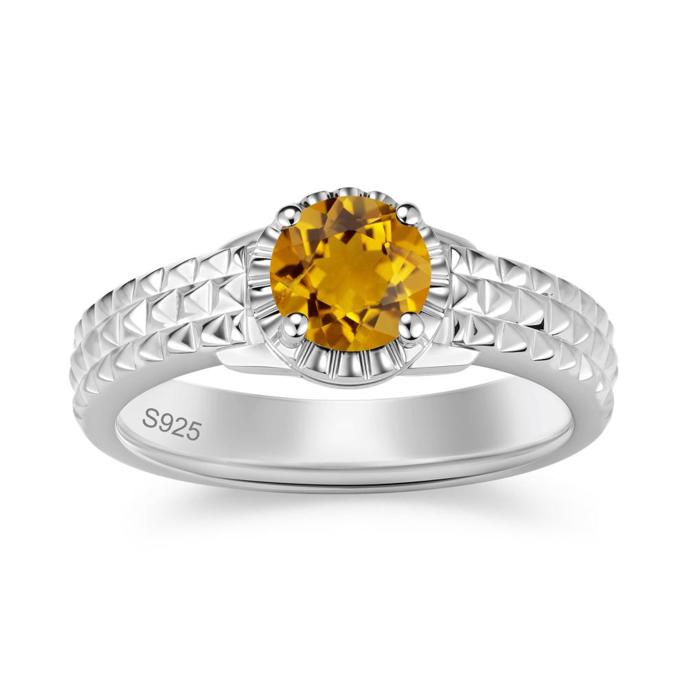 Garnet Statement Unisex Ring - LUO Jewelry #gemstone_Citrine