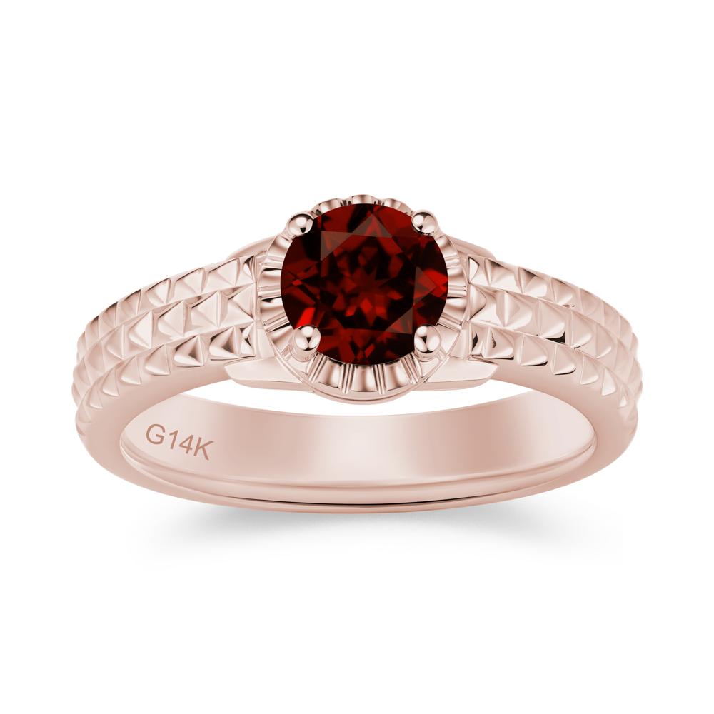 Garnet Statement Unisex Ring - LUO Jewelry #gemstone_Garnet