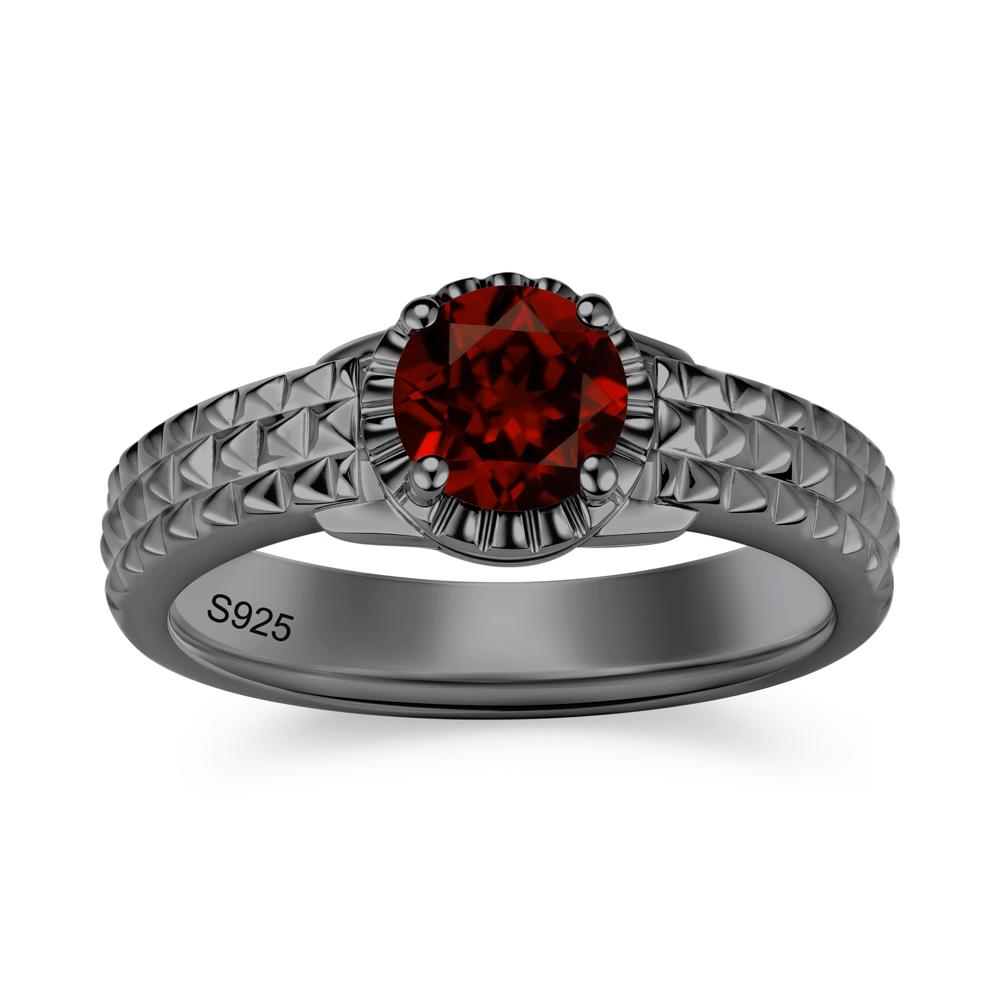 Garnet Statement Unisex Ring - LUO Jewelry #gemstone_Garnet