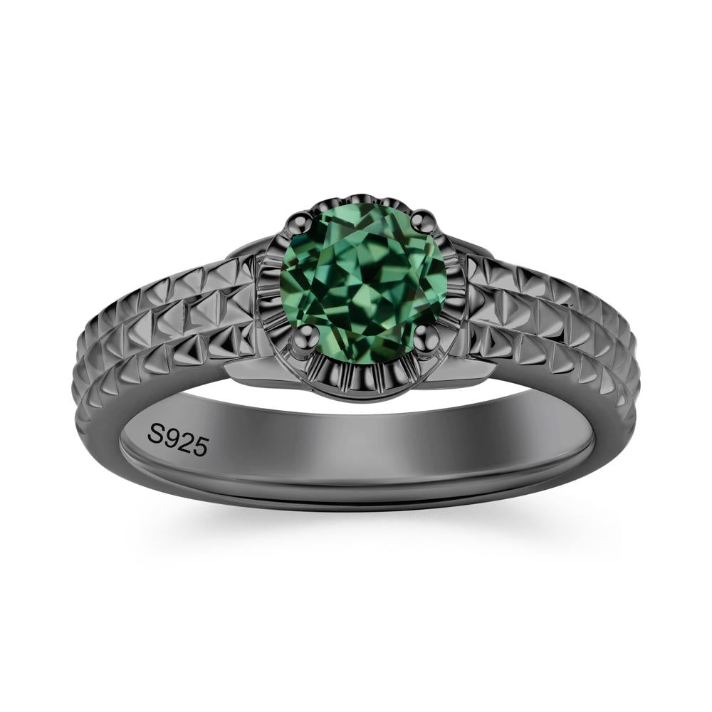 Garnet Statement Unisex Ring - LUO Jewelry #gemstone_Green Sapphire