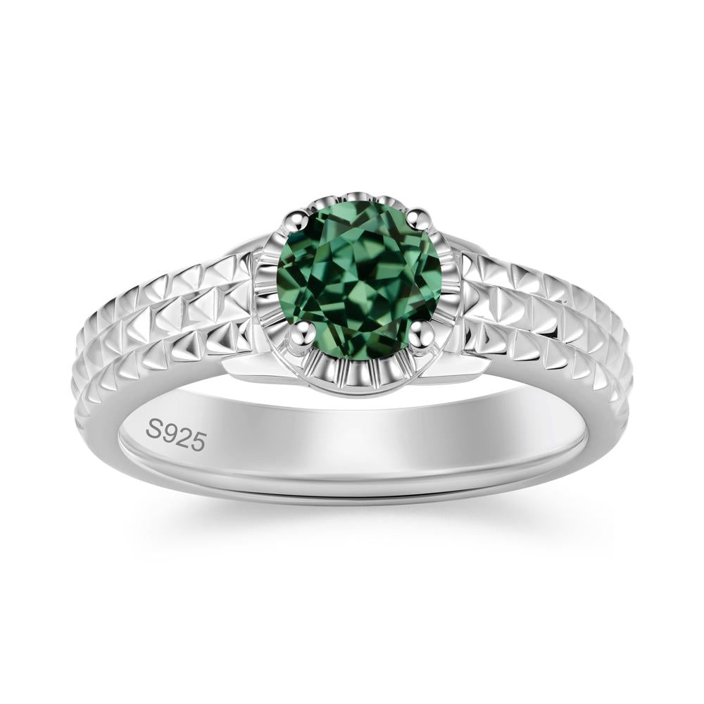 Garnet Statement Unisex Ring - LUO Jewelry #gemstone_Green Sapphire