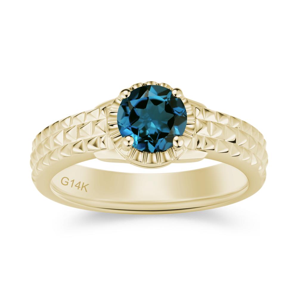 Garnet Statement Unisex Ring - LUO Jewelry #gemstone_London Blue Topaz