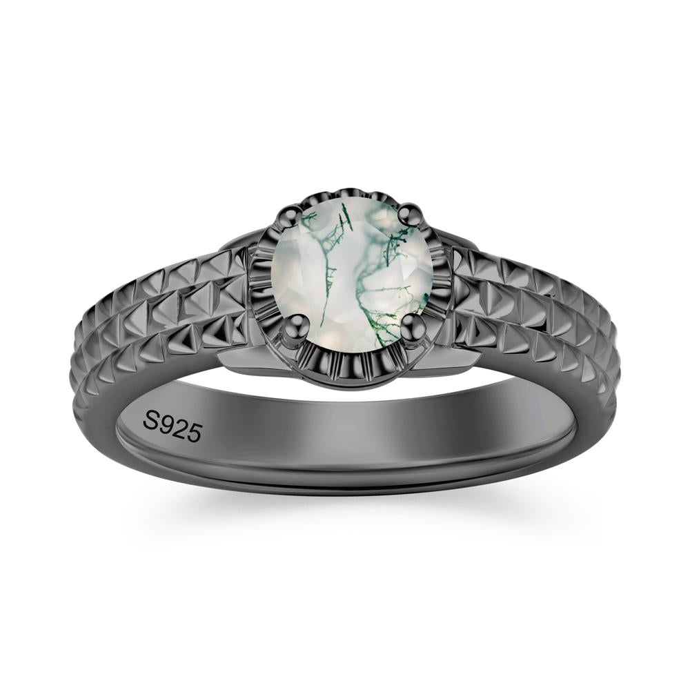 Garnet Statement Unisex Ring - LUO Jewelry #gemstone_Moss Agate