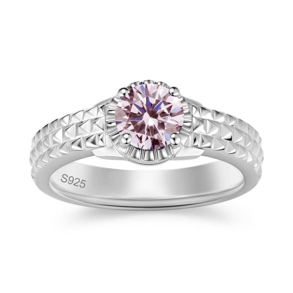 Garnet Statement Unisex Ring - LUO Jewelry #gemstone_Pink Cubic Zirconia