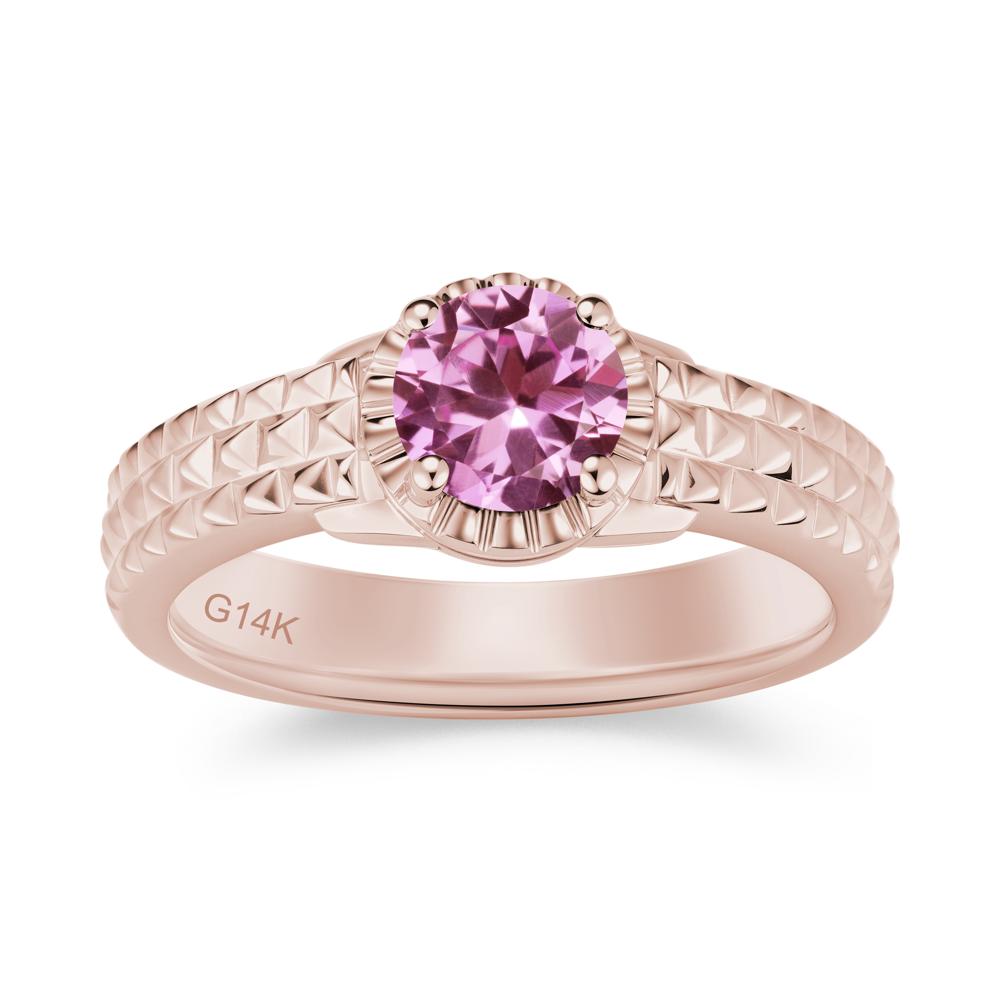 Garnet Statement Unisex Ring - LUO Jewelry #gemstone_Pink Sapphire