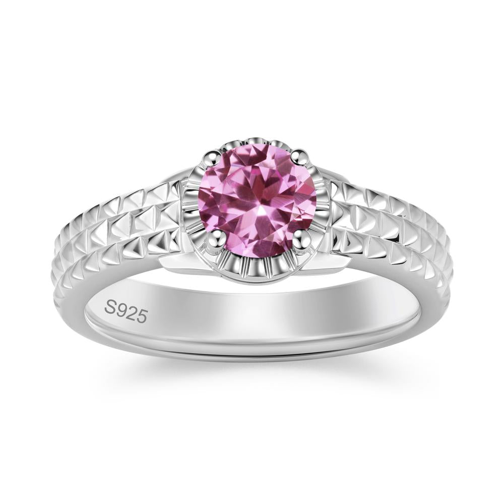 Garnet Statement Unisex Ring - LUO Jewelry #gemstone_Pink Sapphire