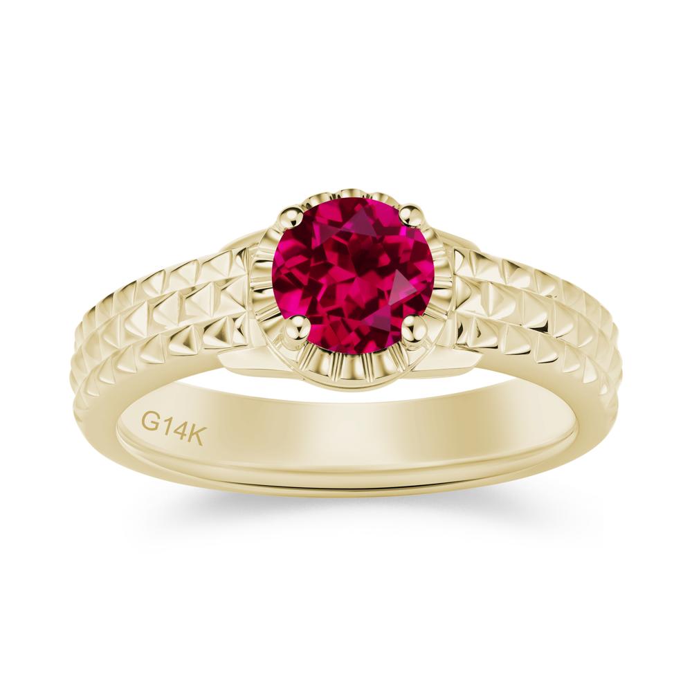 Garnet Statement Unisex Ring - LUO Jewelry #gemstone_Ruby