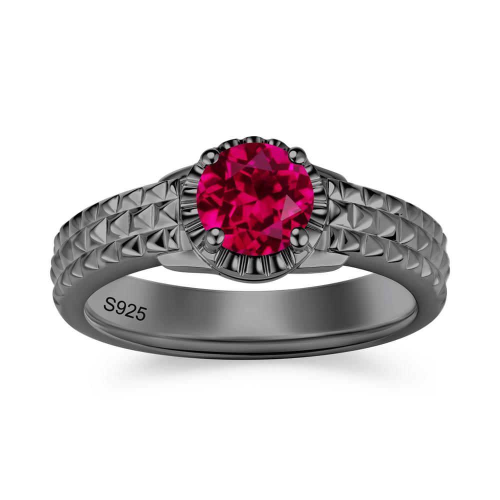 Garnet Statement Unisex Ring - LUO Jewelry #gemstone_Ruby