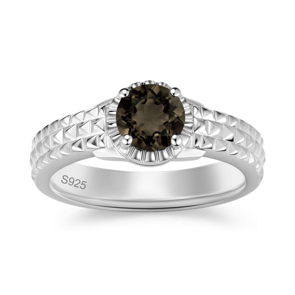Garnet Statement Unisex Ring - LUO Jewelry #gemstone_Smoky Quartz