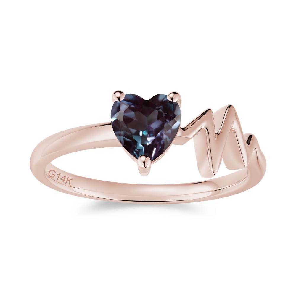 Garnet Heartbeat Proposal Ring - LUO Jewelry #gemstone_Alexandrite