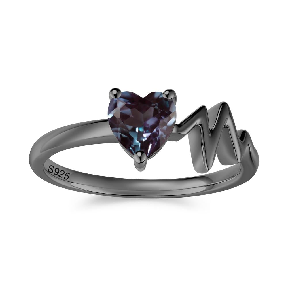 Garnet Heartbeat Proposal Ring - LUO Jewelry #gemstone_Alexandrite