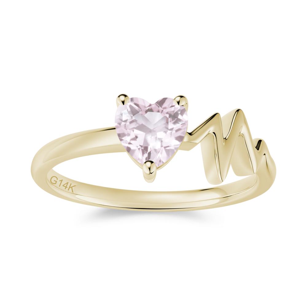 Garnet Heartbeat Proposal Ring - LUO Jewelry #gemstone_Morganite