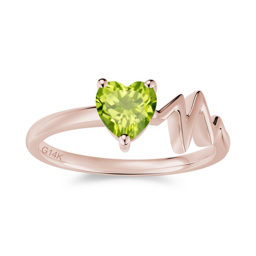 Garnet Heartbeat Proposal Ring - LUO Jewelry #gemstone_Peridot