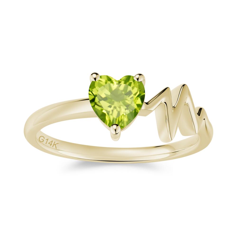 Garnet Heartbeat Proposal Ring - LUO Jewelry #gemstone_Peridot