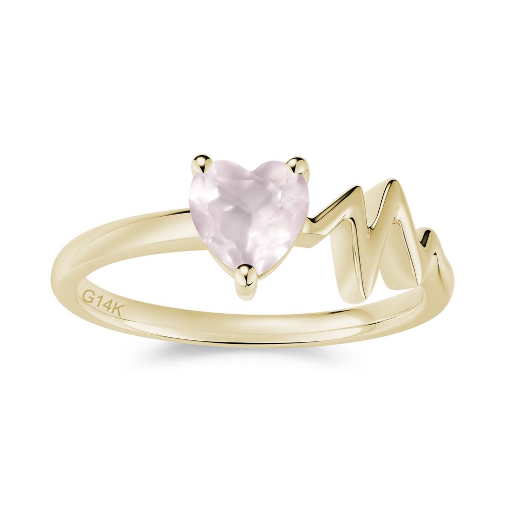 Garnet Heartbeat Proposal Ring - LUO Jewelry #gemstone_Rose Quartz