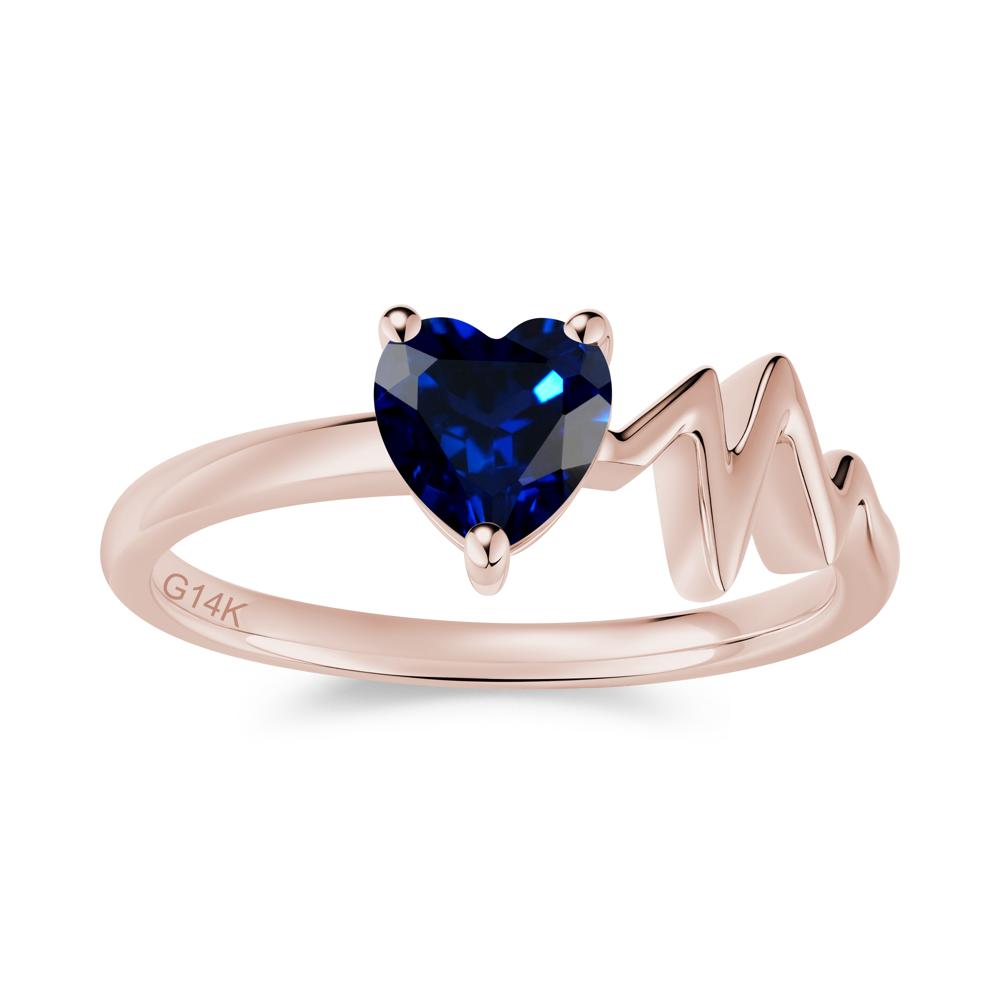 Garnet Heartbeat Proposal Ring - LUO Jewelry #gemstone_Sapphire