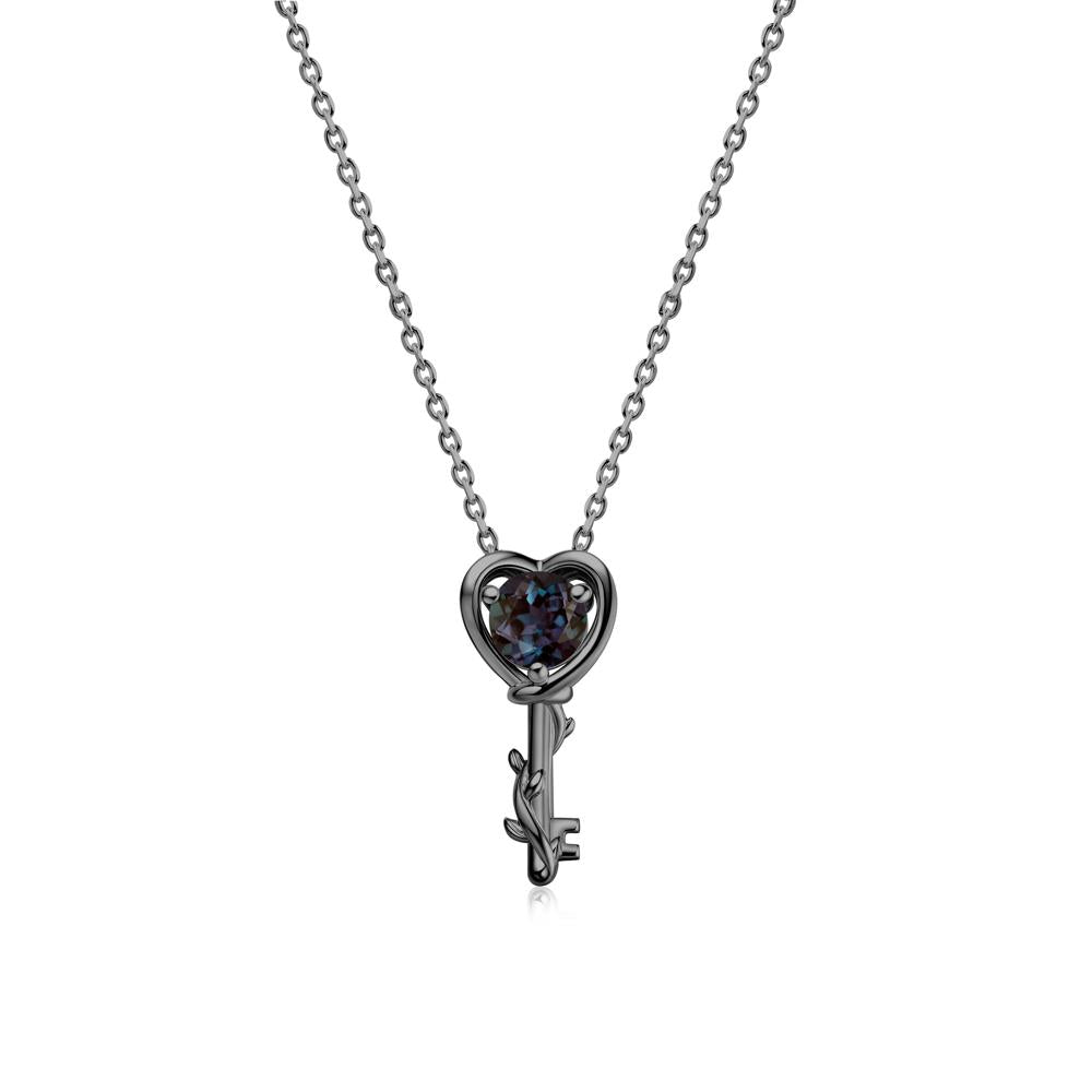 Key Lemon Quartz Leaf Necklace for Women - LUO Jewelry #gemstone_Alexandrite