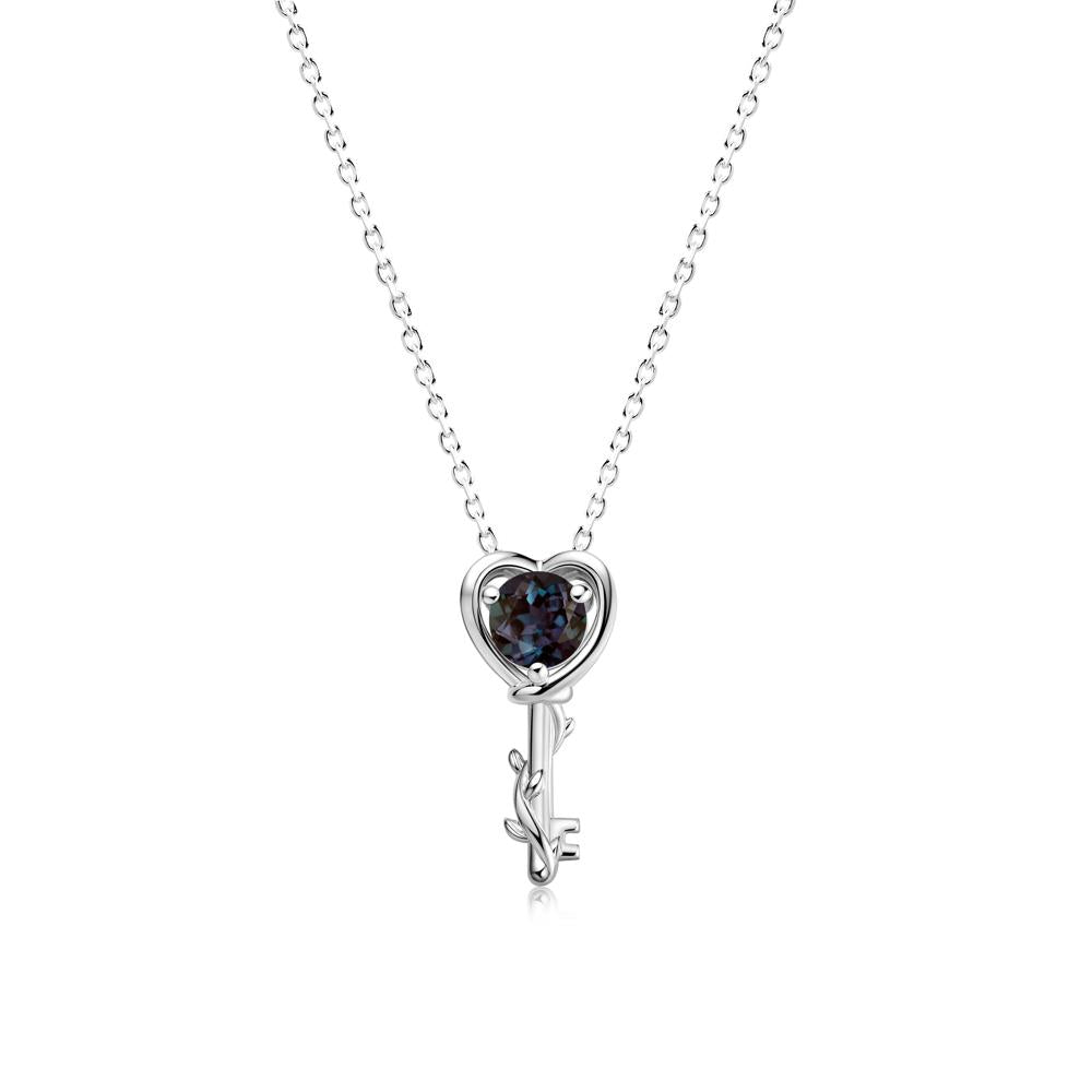 Key Lemon Quartz Leaf Necklace for Women - LUO Jewelry #gemstone_Alexandrite