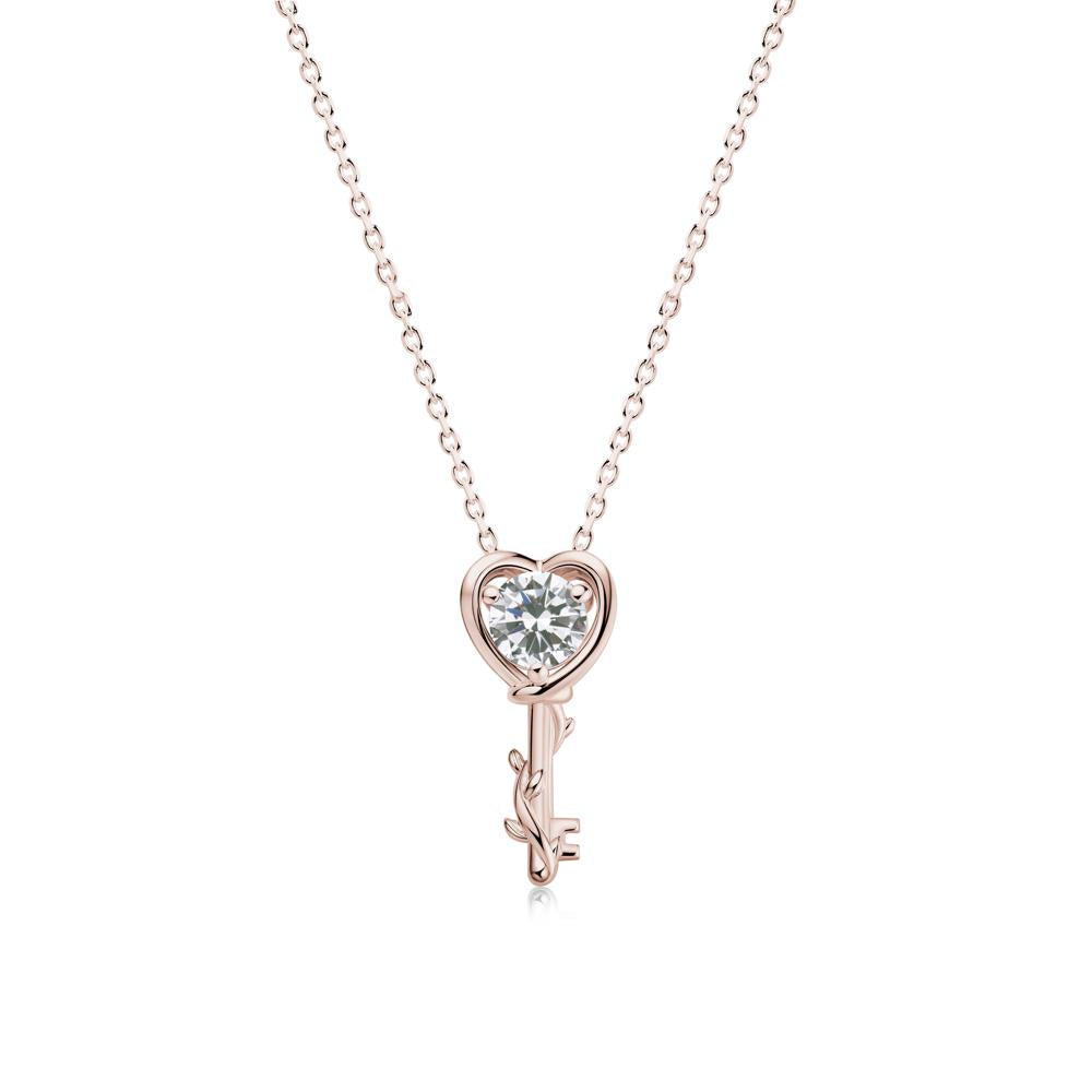 Key Lemon Quartz Leaf Necklace for Women - LUO Jewelry #gemstone_Cubic Zirconia