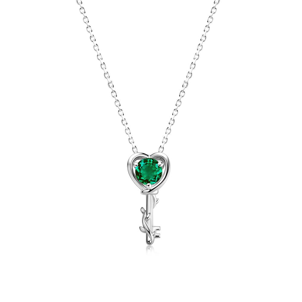 Key Lemon Quartz Leaf Necklace for Women - LUO Jewelry #gemstone_Emerald