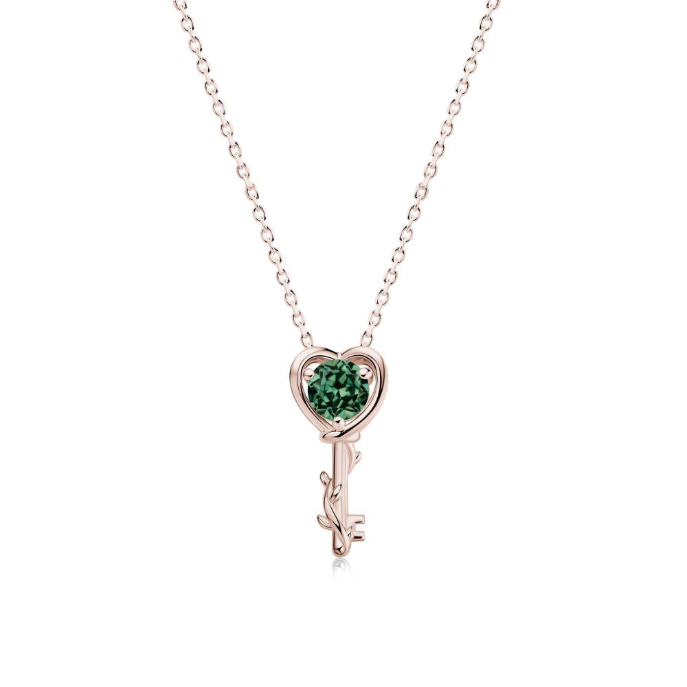 Key Lemon Quartz Leaf Necklace for Women - LUO Jewelry #gemstone_Green Sapphire