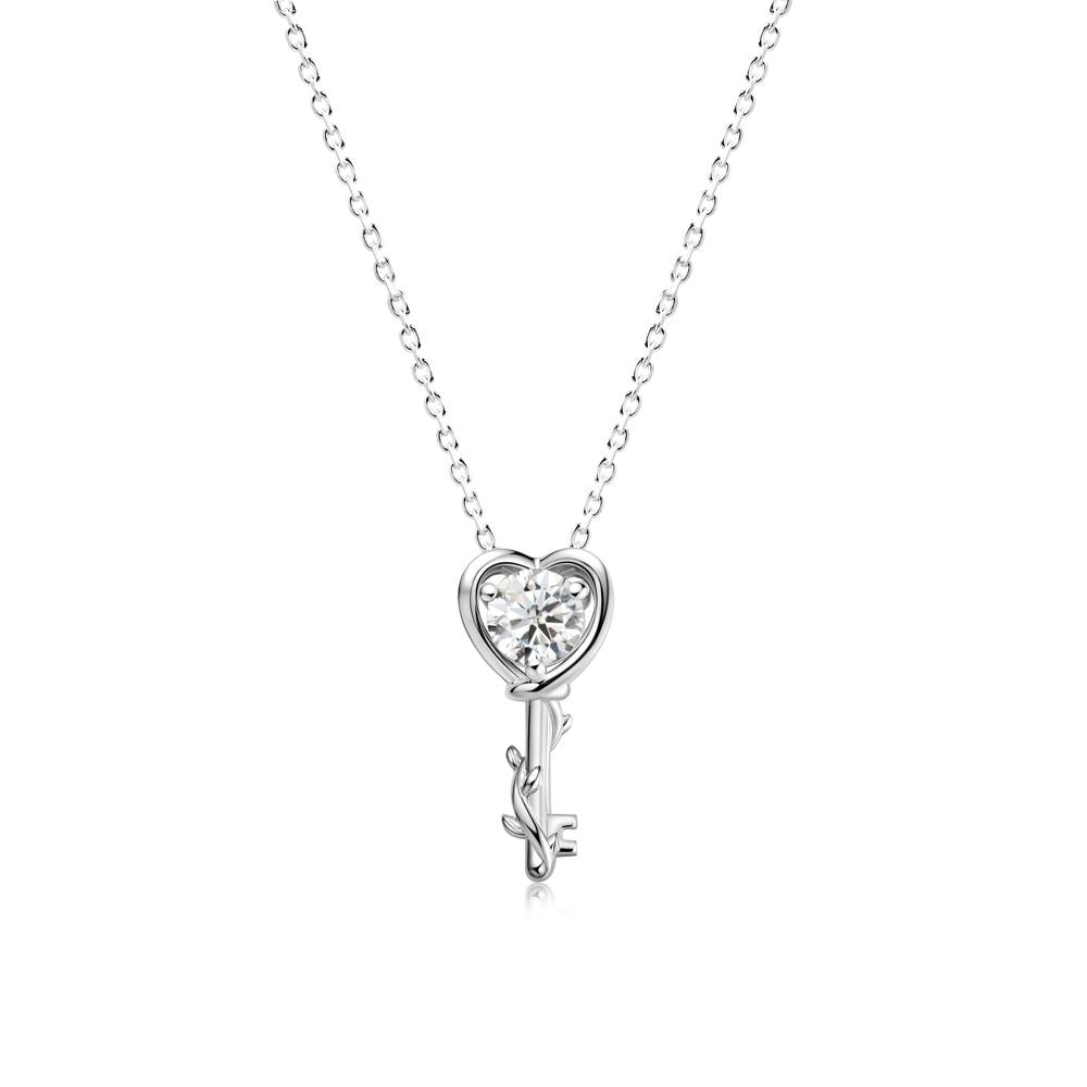 Key Lemon Quartz Leaf Necklace for Women - LUO Jewelry #gemstone_Moissanite