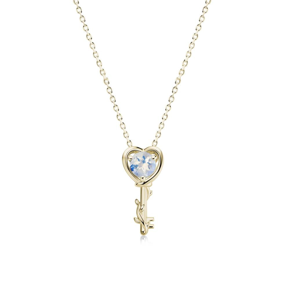 Key Lemon Quartz Leaf Necklace for Women - LUO Jewelry #gemstone_Moonstone