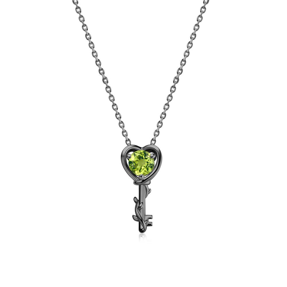 Key Lemon Quartz Leaf Necklace for Women - LUO Jewelry #gemstone_Peridot