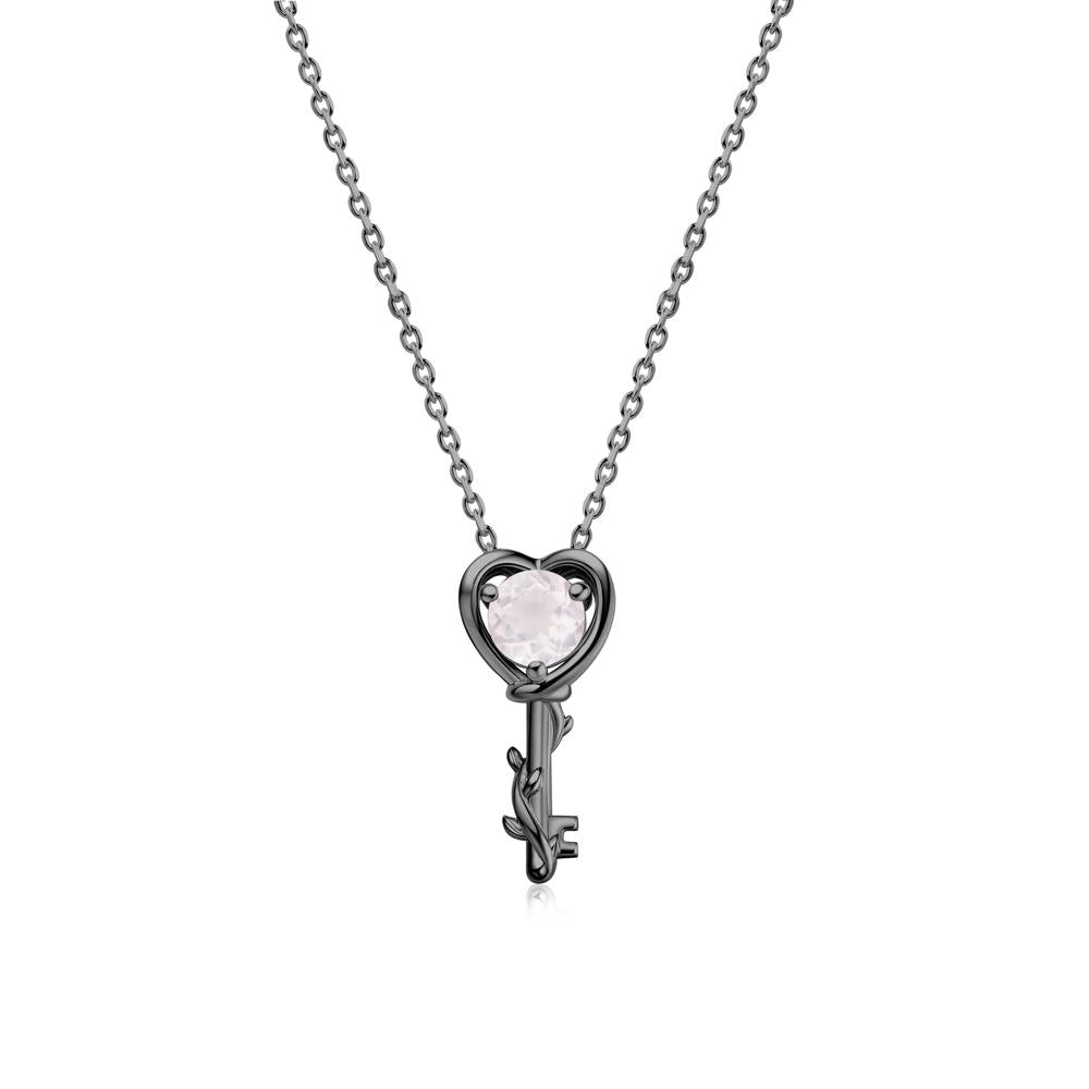 Key Lemon Quartz Leaf Necklace for Women - LUO Jewelry #gemstone_Rose Quartz