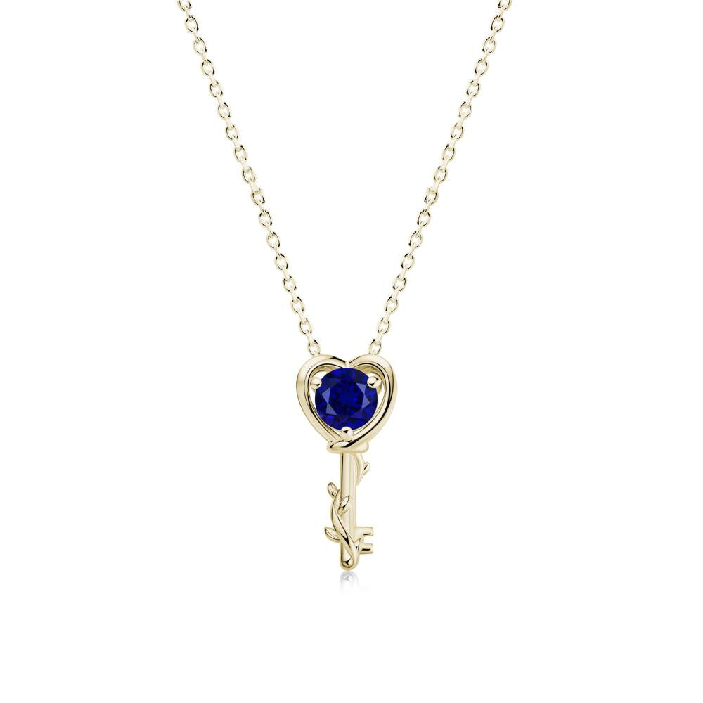 Key Lemon Quartz Leaf Necklace for Women - LUO Jewelry #gemstone_Sapphire