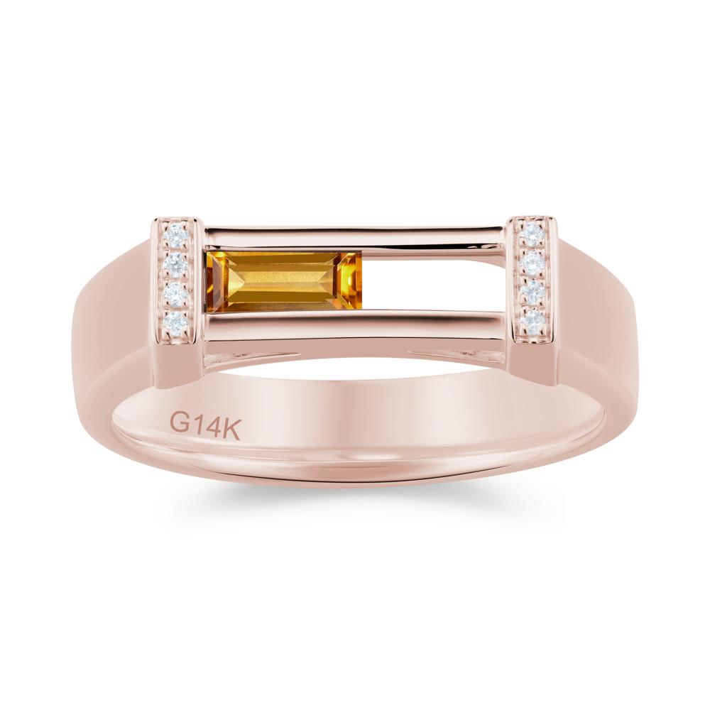 Movable Baguette Cut Petite Alexandrite Ring - LUO Jewelry #gemstone_Citrine