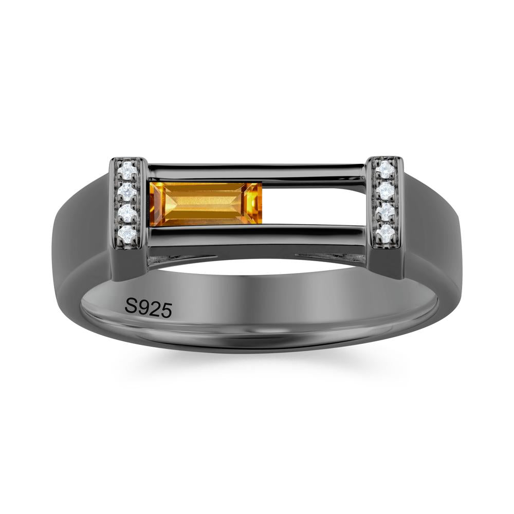 Movable Baguette Cut Petite Alexandrite Ring - LUO Jewelry #gemstone_Citrine