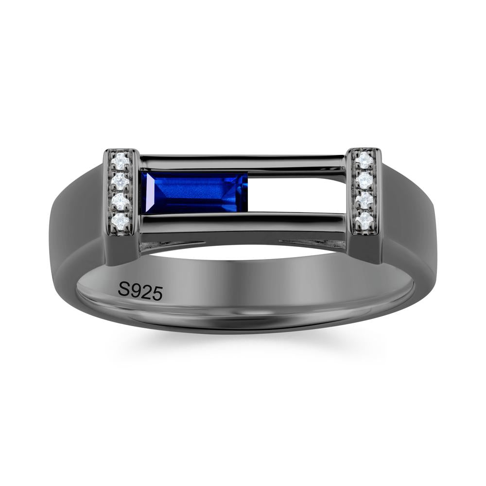 Movable Baguette Cut Petite Alexandrite Ring - LUO Jewelry #gemstone_Sapphire