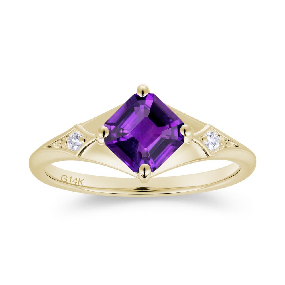Asscher Cut London Blue Topaz Ring for Women - LUO Jewelry #gemstone_Amethyst
