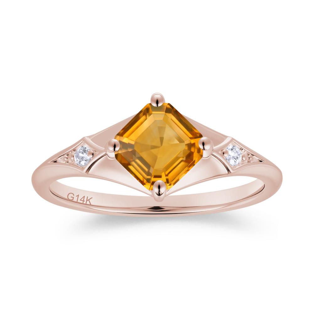 Asscher Cut London Blue Topaz Ring for Women - LUO Jewelry #gemstone_Citrine