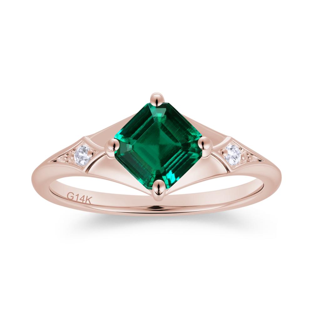 Asscher Cut London Blue Topaz Ring for Women - LUO Jewelry #gemstone_Emerald