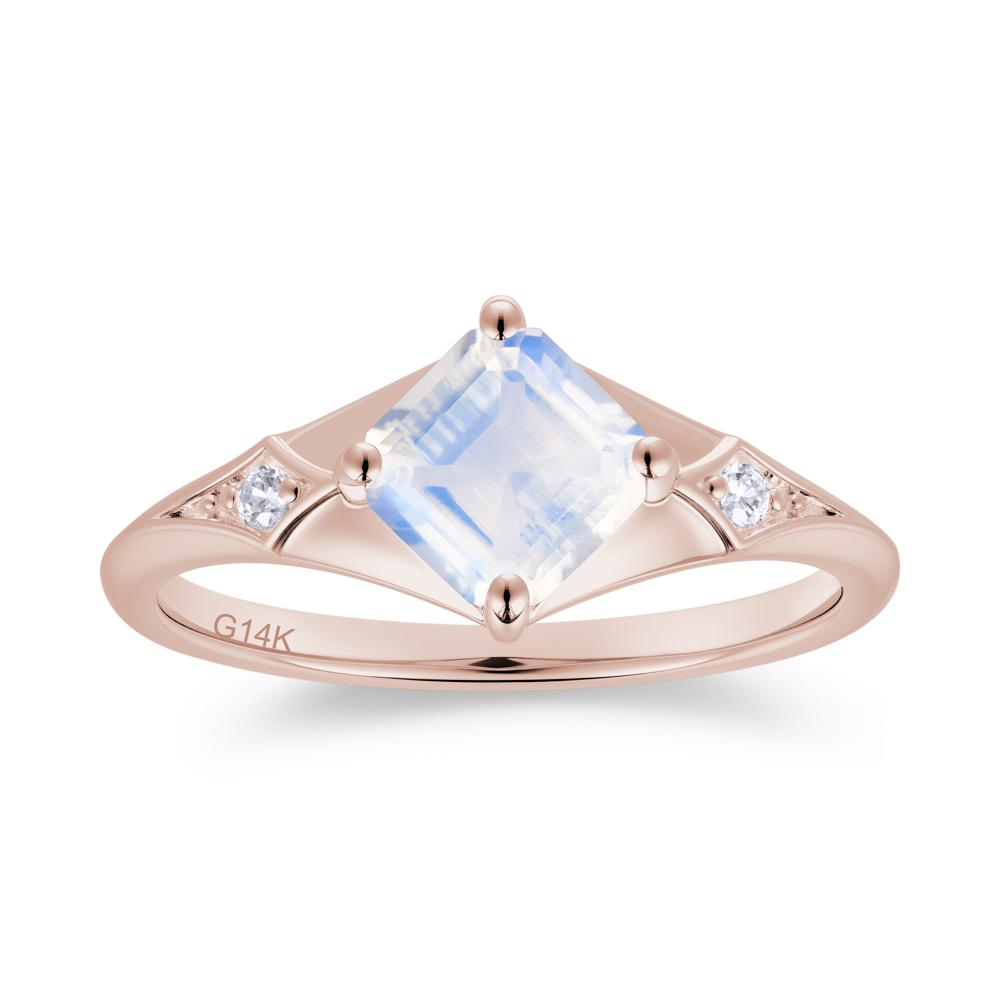 Asscher Cut London Blue Topaz Ring for Women - LUO Jewelry #gemstone_Moonstone
