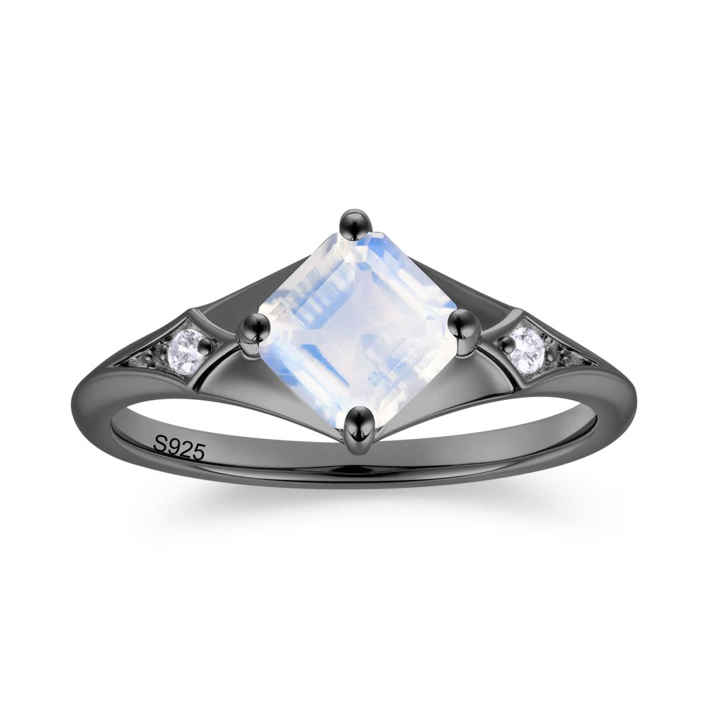 Asscher Cut London Blue Topaz Ring for Women - LUO Jewelry #gemstone_Moonstone