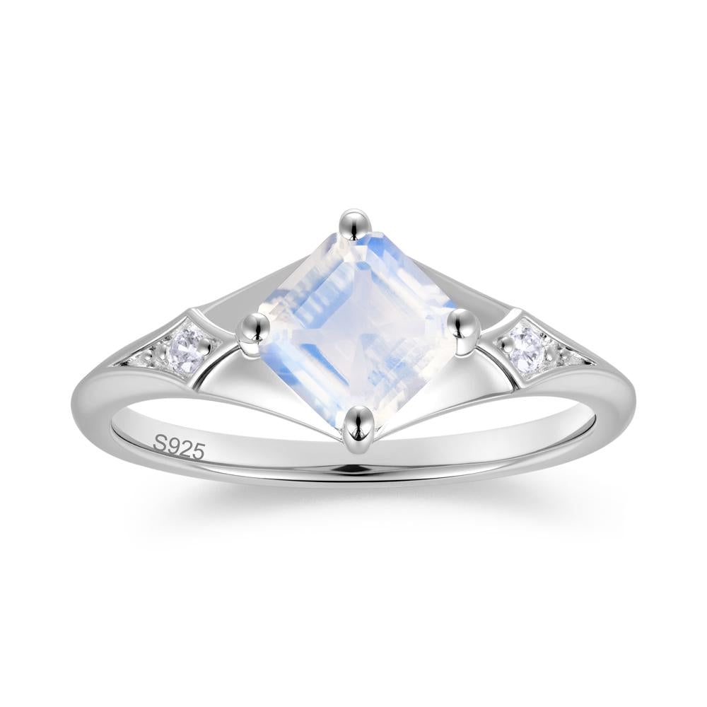Asscher Cut London Blue Topaz Ring for Women - LUO Jewelry #gemstone_Moonstone
