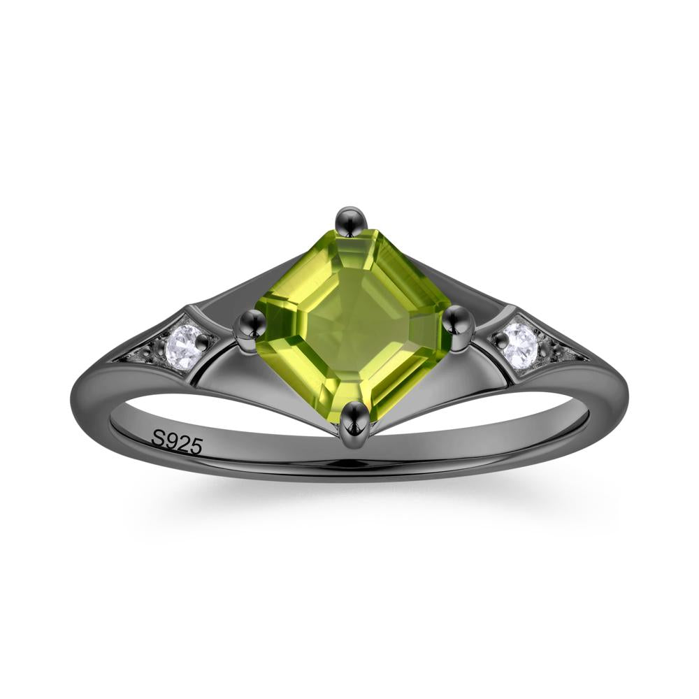 Asscher Cut London Blue Topaz Ring for Women - LUO Jewelry #gemstone_Peridot