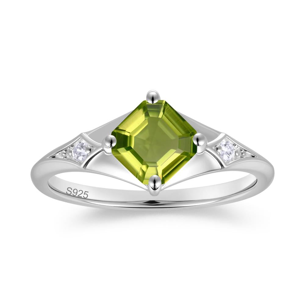 Asscher Cut London Blue Topaz Ring for Women - LUO Jewelry #gemstone_Peridot
