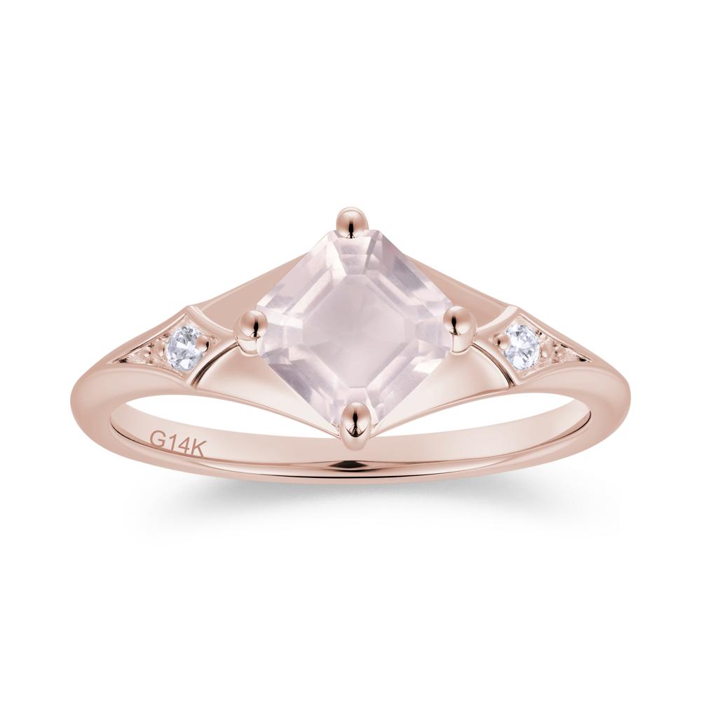 Asscher Cut London Blue Topaz Ring for Women - LUO Jewelry #gemstone_Rose Quartz