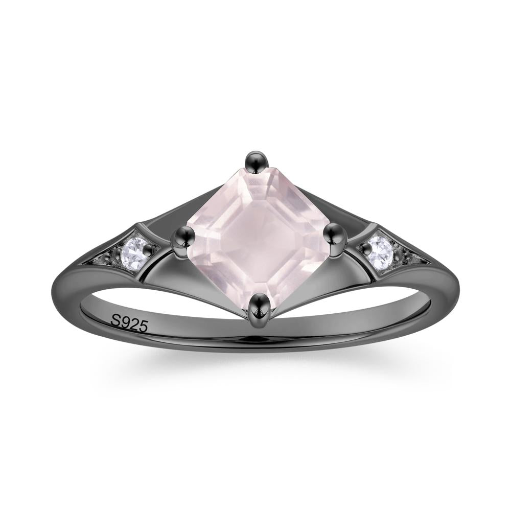 Asscher Cut London Blue Topaz Ring for Women - LUO Jewelry #gemstone_Rose Quartz