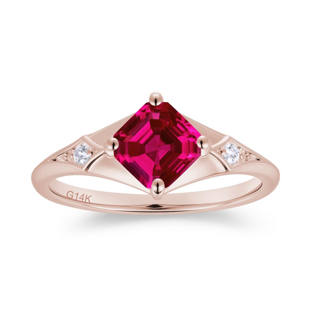 Asscher Cut London Blue Topaz Ring for Women - LUO Jewelry #gemstone_Ruby