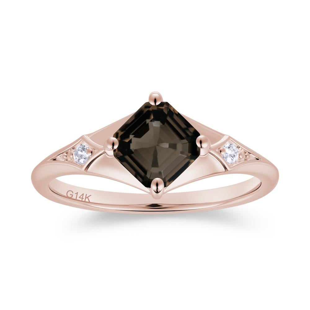 Asscher Cut London Blue Topaz Ring for Women - LUO Jewelry #gemstone_Smoky Quartz