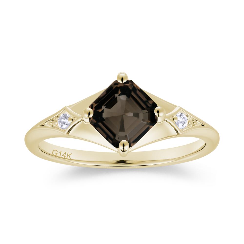 Asscher Cut London Blue Topaz Ring for Women - LUO Jewelry #gemstone_Smoky Quartz